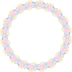 Adorable flower frames and cute borders in pastel tones. Perfect for cards, invites, wall art, and decorations. PNG with transparent background for easy use.
