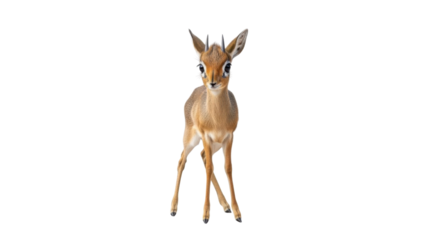Kirk's Dik-Dik Small Antelope Standing isolated PNG with Transparent Background