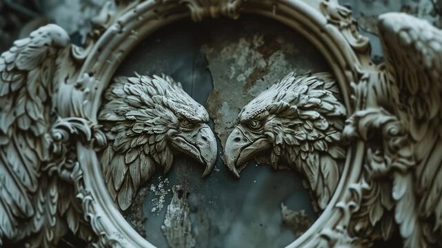 Video A close-up of a clock featuring two birds perched on its surface