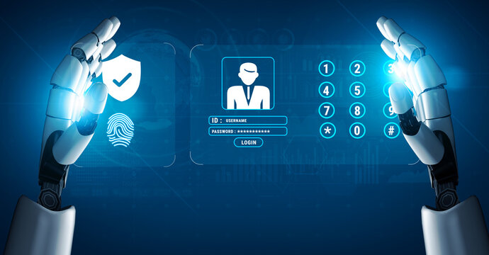 An AI based multi factor authentication system for digital security. Using AI with biometrics and PIN codes for secure user login. Motif