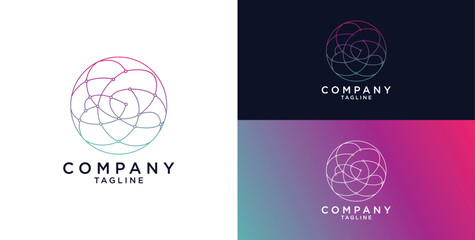 A collection of colorful creative digital abstract logos, templates, icons, elements and symbols.