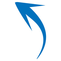 blue arrow on transparent png background