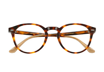 Tortoiseshell Eyeglasses with Round Frames.