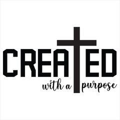Fototapeta premium CREATED with a PURPOSE