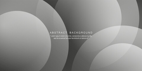 Abstract black gradient background with ambient geometric shapes vector. Blurred soft grey light modern wallpaper for decorative illustration, desktop, cover, contents, books, presentation, etc.