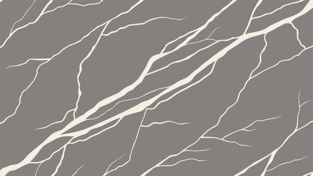 Abstract pattern of light veins running through a dark brown surface