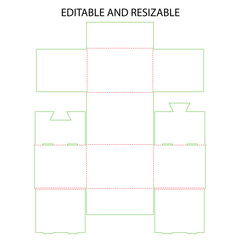 Editable and resizable template for customizable design layout