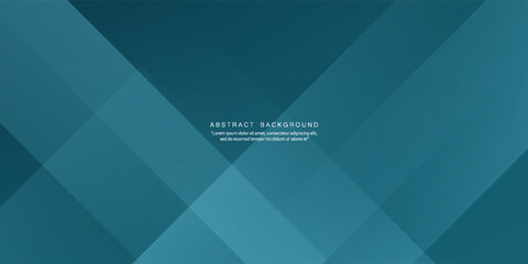 Abstract overlap dark green turquoise geometric gradient square design layers background with shadow and shapes. Eps10 vector