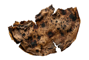 Vegan mushroom leather piece. Sustainable organic biomaterial texture