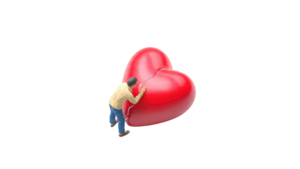 Man Trying to Fix a Broken Heart