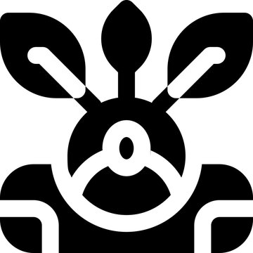 bio glyph icon. Strong and solid vector icon for websites, mobile interfaces, presentations, and visual branding. High quality and easy to edit.