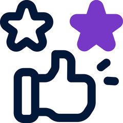 Obraz premium rating product duotone icon. Sleek and modern vector icon for websites, mobile apps, marketing materials, and corporate design. Fully scalable and ready to use.