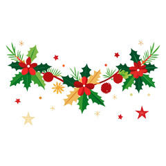 christmas holly border