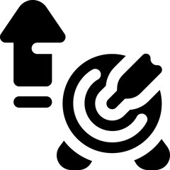 focus glyph icon. Strong and solid vector icon for websites, mobile interfaces, presentations, and visual branding. High quality and easy to edit.