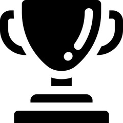 success glyph icon. Strong and solid vector icon for websites, mobile interfaces, presentations, and visual branding. High quality and easy to edit.