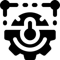 optimalization glyph icon. Strong and solid vector icon for websites, mobile interfaces, presentations, and visual branding. High quality and easy to edit.