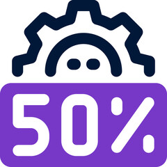 progress duotone icon. Sleek and modern vector icon for websites, mobile apps, marketing materials, and corporate design. Fully scalable and ready to use.