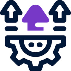 growth duotone icon. Sleek and modern vector icon for websites, mobile apps, marketing materials, and corporate design. Fully scalable and ready to use.