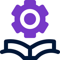 book duotone icon. Sleek and modern vector icon for websites, mobile apps, marketing materials, and corporate design. Fully scalable and ready to use.