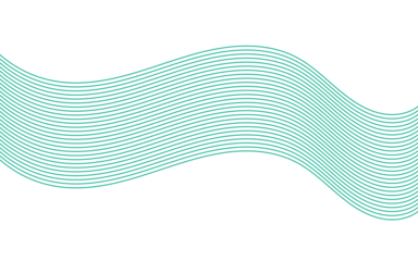 Abstract green wavy line pattern background. Curved parallel lines design. Modern minimal wave graphic element