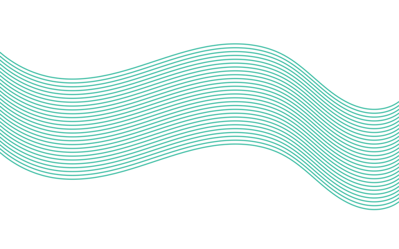 Abstract green wavy line pattern background. Curved parallel lines design. Modern minimal wave graphic element - Powered by Adobe