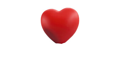 Obraz premium Red Heart isolated on black