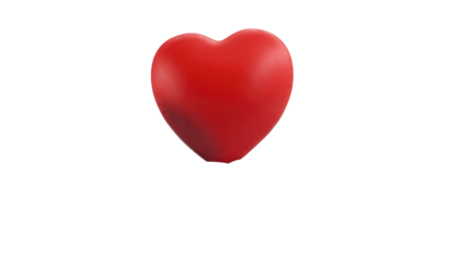 Red Heart isolated on black