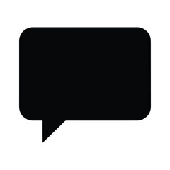 Chat Bubble Silhouette