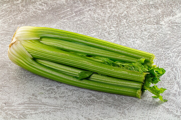 Vegan cuisine - green celery stem