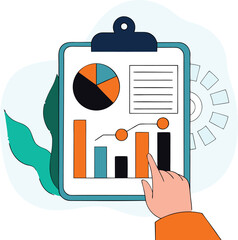 Business Data Chart Report Icon