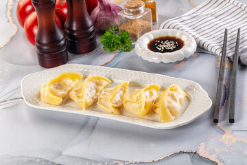 Japanese cuisine stuffed dumplings Gyoza