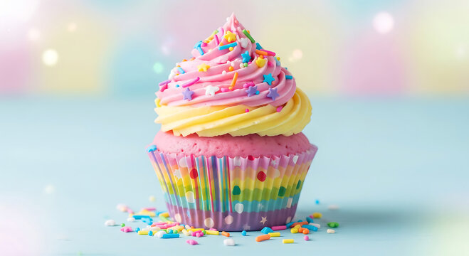 Birthday Cupcake Kids Mockup