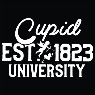 Cupid Est. 1823 University T shirt design