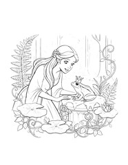 Cute Princess Illustration