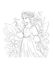 Cute Princess Illustration