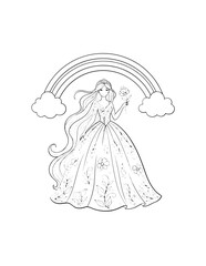 Cute Princess Illustration