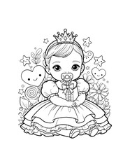 Cute Princess Illustration