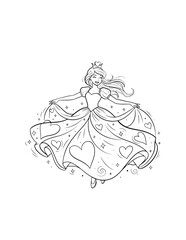 Cute Princess Illustration