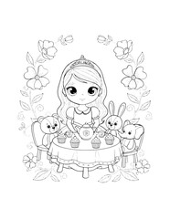 Cute Princess Illustration