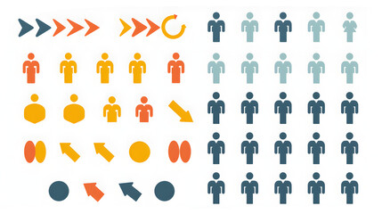 Business and Team Infographic Symbols