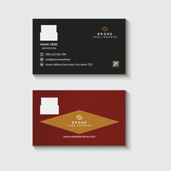 Horizontal and Vatical Creative Business Card Design Template
