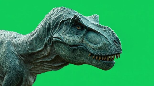 tyrannosaurus rex dinosaur green screen vector illustration