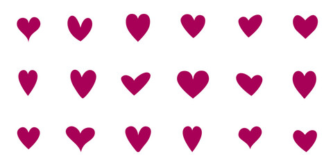 Minimalist pink heart grid pattern on white background for February 14th Valentine, geometric linear composition with simple romantic stripes, basic love element for Galentine wedding celebration.