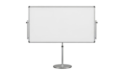 Fototapeta premium Whiteboard on stand isolated on transparent background