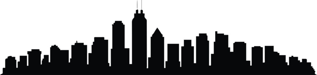 skyline city skyline vector silhouette of towers skyline skyline view