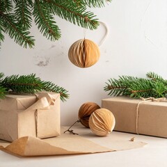 christmas tree with gifts