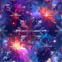 christmas background with snowflakes
