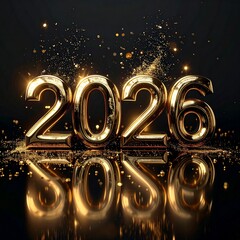 Luxury New Year 2026 Typography