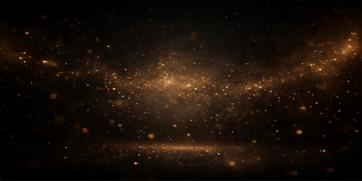 Deep blue and black galaxy space background loop featuring a bright starry nebula field and abstract outer cosmos light across a dark night sky universe