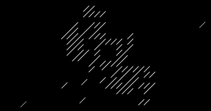 Generative Diagonal Flow Liberia Map Animation